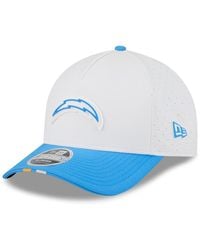 KTZ - White/powder Blue Los Angeles Chargers 2025 Nfl Training Camp A-frame 9forty Adjustable Hat - Lyst