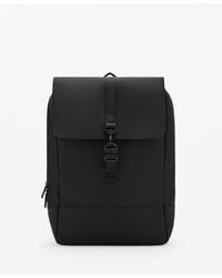 Mango - Rubberized Flap Closure Backpack - Lyst