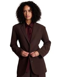 Kenneth Cole - Vision Twill Three-button Boyfriend Blazer - Lyst