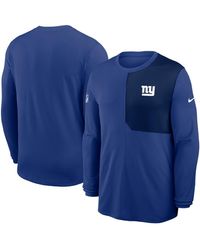 Nike - New York Giants Sideline Coach Uv Performance Long Sleeve T-shirt - Lyst