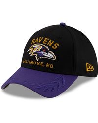 KTZ - Black/purple Baltimore Ravens 2025 Nfl Draft 39thirty Flex Hat - Lyst