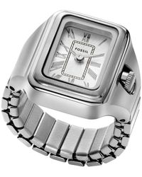 Fossil - Raquel Two-hand Stainless Steel Ring Watch 14mm - Lyst