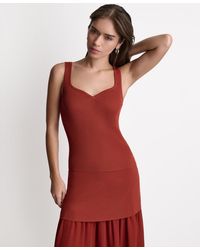 BCBGMAXAZRIA - Rib Shell Sleeveless Sweater Tank Top - Lyst