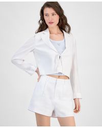 Guess - Linden Tie-front Cropped Blazer - Lyst
