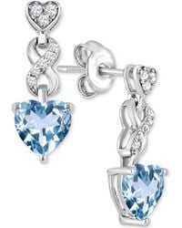 Macy's - Heart Infinity Earrings - Lyst