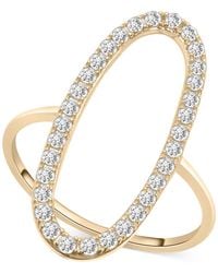 Wrapped in Love - Diamond Open Oval Statement Ring (1/2 Ct. T.w. - Lyst