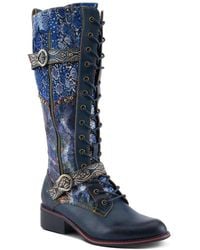 L'ARTISTE - Vaneyck Hand-painted Tall Boots - Lyst
