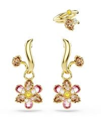 Swarovski - Idyllia Gold-tone Plated Set Of Three Earrings - Lyst