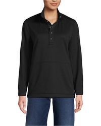Lands' End - Grid Tech Snapneck Pullover Shirt - Lyst