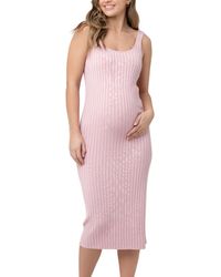 Ripe Maternity - Maternity Carmen Rib Knit Tank Dress - Lyst