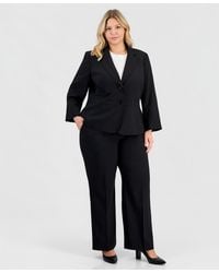 Le Suit - Plus Size Two-button Waist-inset 2 Piece Pantsuit - Lyst