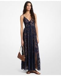 MICHAEL Michael Kors - Mk Corded Floral Lace Maxi Dress - Lyst