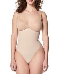 Spanx - Seamless High-waisted Shaping Thong - Lyst
