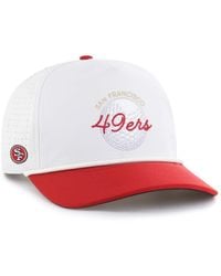 '47 - White/scarlet San Francisco 49ers Gimmie Golf Hitch Rope Adjustable Hat - Lyst