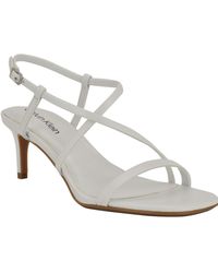 Calvin Klein - Ishaya Strappy Low Stiletto Sandals - Lyst