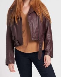 UNIVERSAL STANDARD - Plus Size Leeron Leather Moto Jacket - Lyst