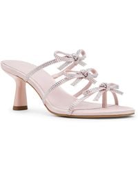 Madden Girl - Loving Bow Mid-heel Rhinestone Dress Sandals - Lyst