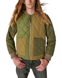 Lucky Brand - Patchwork Quilted Bomber Jacket - Lyst