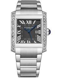 Stuhrling - Elan S Rectangular Quartz Watch - Lyst
