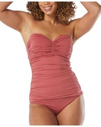 Coco Reef - Charisma Tie-back Ruched Bra-sized Pleated Tankini Top - Lyst