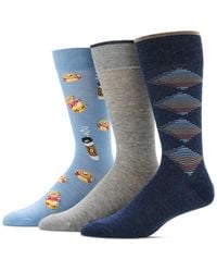 Perry Ellis - 3pk. Mixed Patterned Socks - Lyst