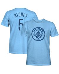 1863fc - John Stones Sky Blue Manchester City Player Name Number Twisted Tri-blend Slub T-shirt - Lyst