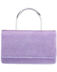 Nina - Elongated Crystal Magnetic Snap Satchel Bag - Lyst