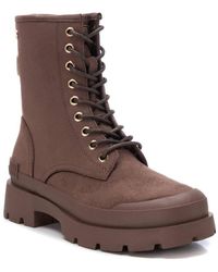 Xti - Suede Lace-up Boots By - Lyst