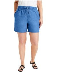 June + Vie - June + Vie Plus Size June + Vie Denim Bermuda Shorts - Lyst
