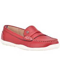 tommy hilfiger rimini lug loafer flats