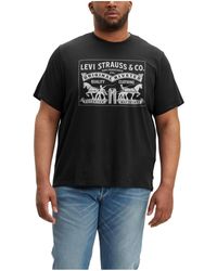 Levi's - Big And Tall 2-horse Graphic Regular Fit Crewneck T-shirt - Lyst