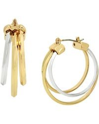 Robert Lee Morris - Multi Row Hoop Earrings - Lyst