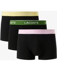 Lacoste - 3-pack Regular-fit Logo Waistband Trunk Underwear - Lyst