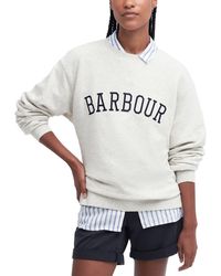 Barbour - Varsity Crewneck Sweatshirt - Lyst