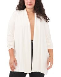 Vince Camuto - Plus Size Solid Open-front Cardigan Sweater - Lyst