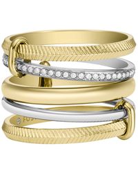 Fossil - All Stacked Up Stainless Steel Prestack Ring - Lyst
