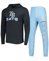 Concepts Sport - Heather Light Blue And Heather Charcoal Tampa Bay Rays Meter Hoodie And joggers Set - Lyst
