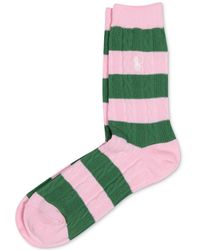 Polo Ralph Lauren - Rugby Cable-knit Socks - Lyst