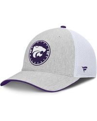 Fanatics - Heather Gray/white Kansas State Wildcats trigger Flex Hat - Lyst