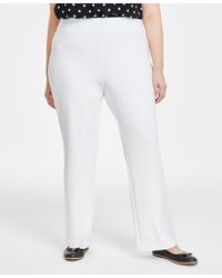 Anne Klein - Plus Size High-rise Pull-on Bootcut Pants - Lyst