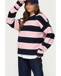 Edikted - Conrad Striped Knit Sweater - Lyst