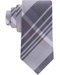 Calvin Klein - Doris Plaid Pattern Classic Tie - Lyst