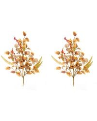 Slickblue - Set Of 2 Mixed Fall Foliage Pod Sprays For Seasonal Decor - Lyst