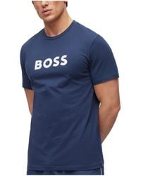 BOSS - Boss By Cotton Contrast Logo Relaxed-fit T-shirt - Lyst