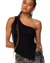 Edikted - Codi Backless Asymmetric Knit Top - Lyst