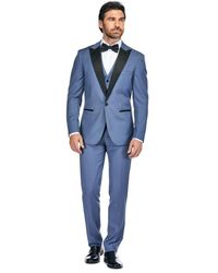 Gino Vitale - 3 Piece Birdseye Peak Lapel Tuxedo Set - Lyst