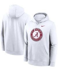 white nike alabama pullover