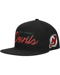 Mitchell & Ness - Mitchell Ness New Jersey Devils Core Team Script 2.0 Snapback Hat - Lyst