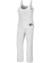 WEAR by Erin Andrews - Green Bay Packers Cozy Scoop Neck Tank Top Pants Sleep Set - Lyst