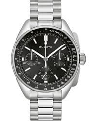Bulova - Chronograph Archive Lunar Pilot Stainless Steel Bracelet Watch Box Set 44mm - Lyst